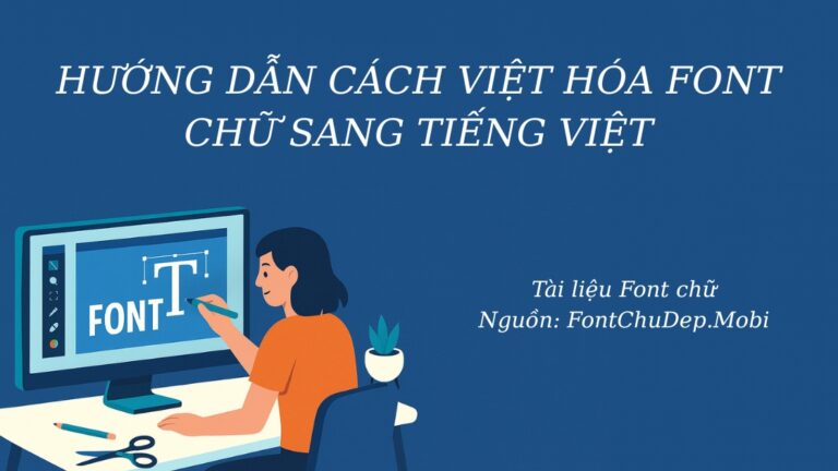 Hướng dẫn cách Việt hóa Font chữ sang tiếng Việt