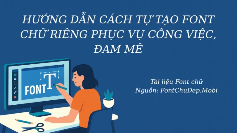 Hướng dẫn cách tự tạo Font chữ riêng phục vụ công việc, đam mê