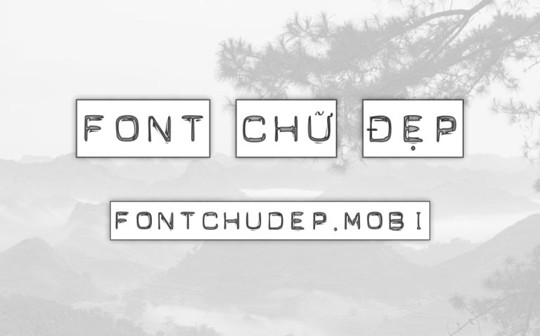 Font Blackout Việt Hóa
