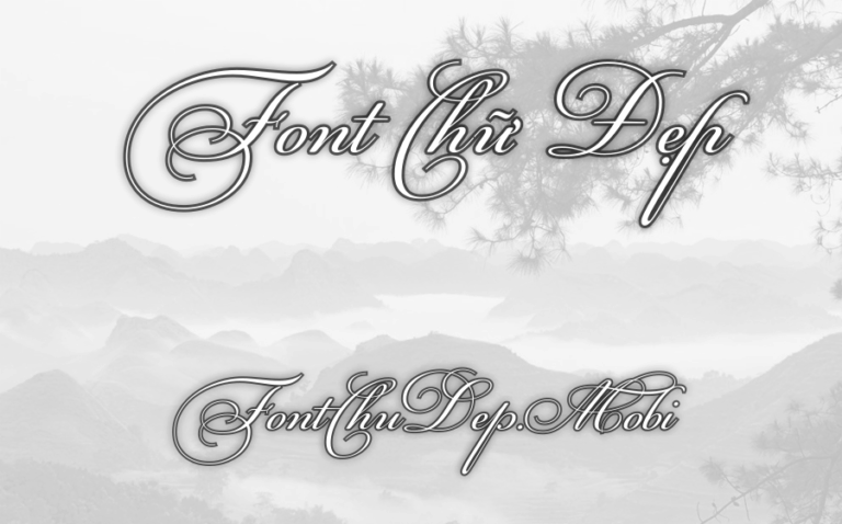Font HLT Pf Champion Script Pro Việt Hóa