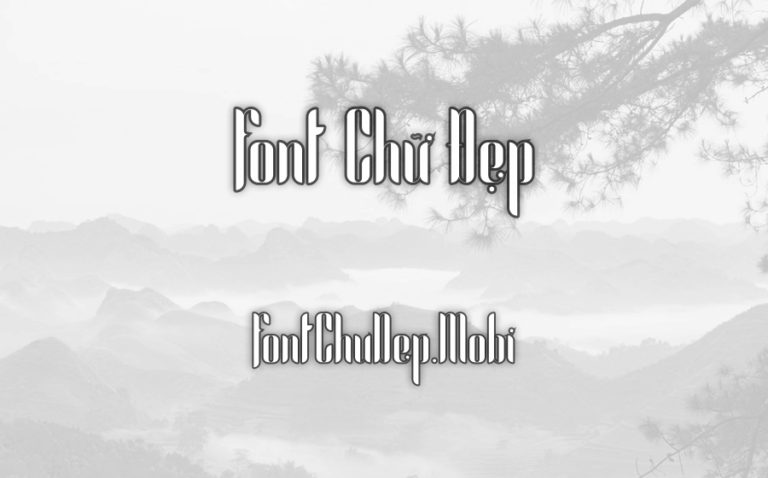 Font MTD Alexandria Việt Hóa