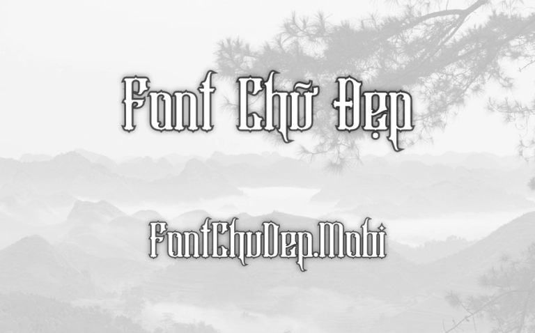 Font MTD Avelina Việt Hóa