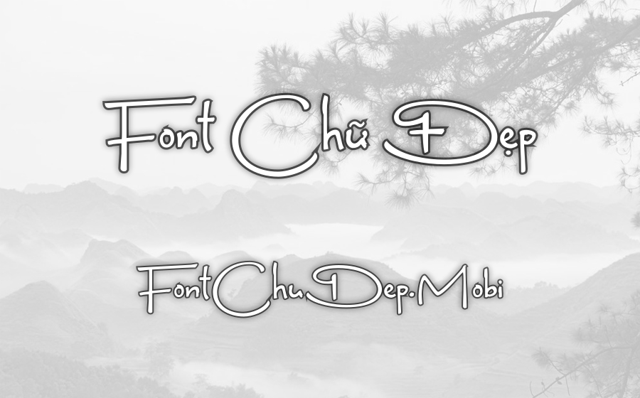 Font MTD Brunette Việt Hóa