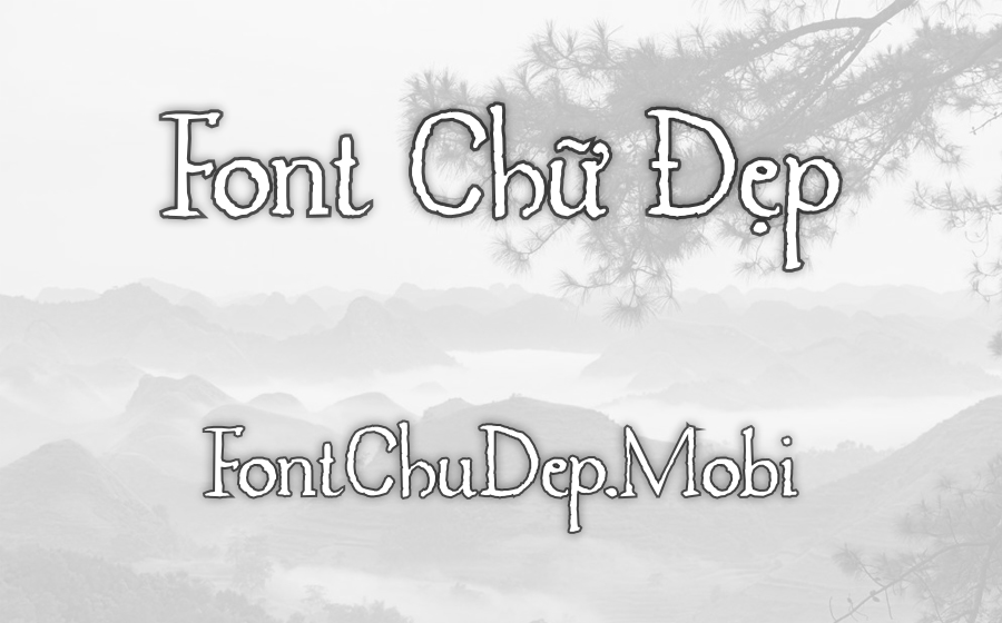Font MTD Caerphilly Regular Việt Hóa
