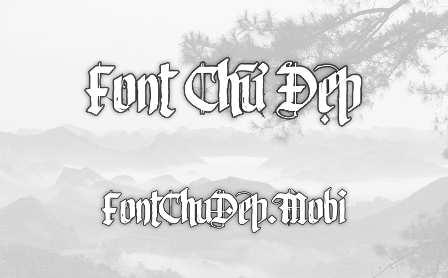 Font MTD Ecstasy Ttw Việt Hóa