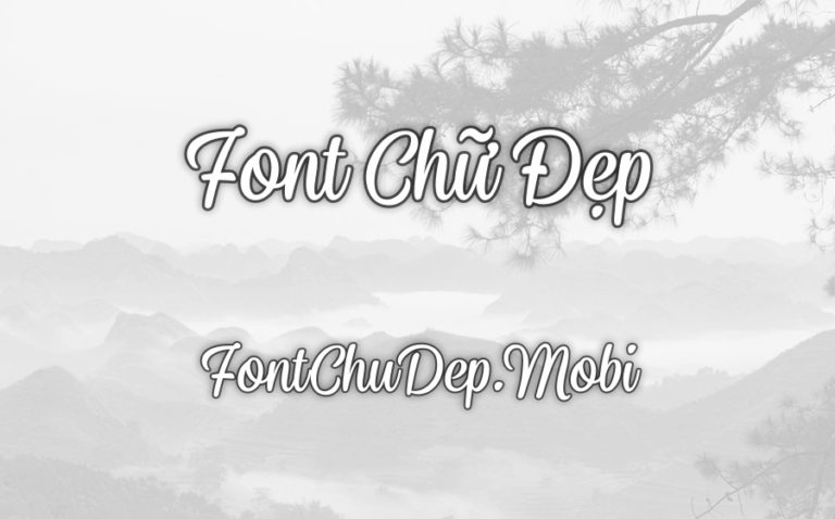 Font MTD Goodwater Việt Hóa