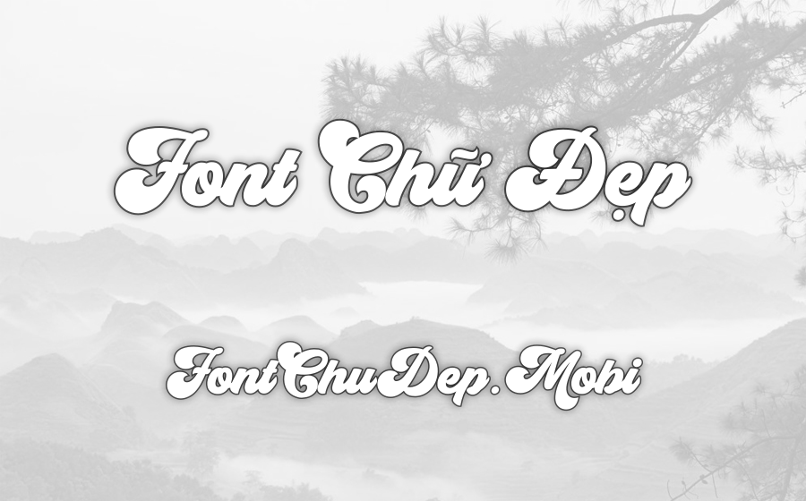 Font MTD Groovy Script Việt Hóa