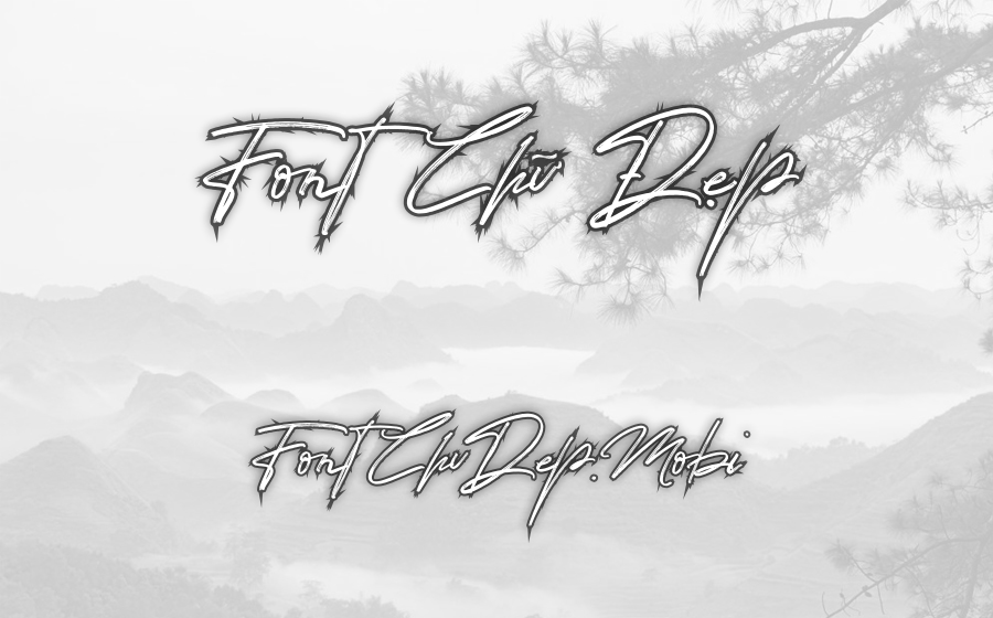 Font MTD Mind Blowing Light Việt Hóa