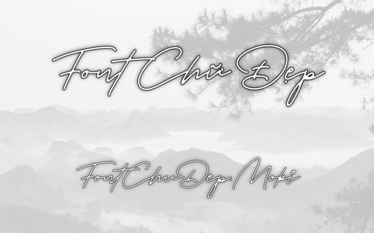 Font MTD Portrait Script Bounce Việt Hóa