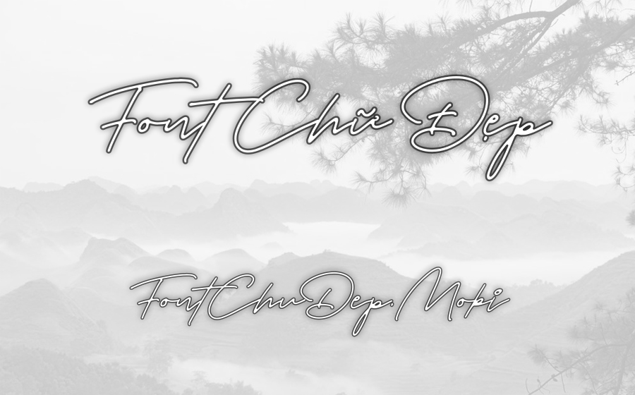 Font MTD Portrait Script Bounce Việt Hóa