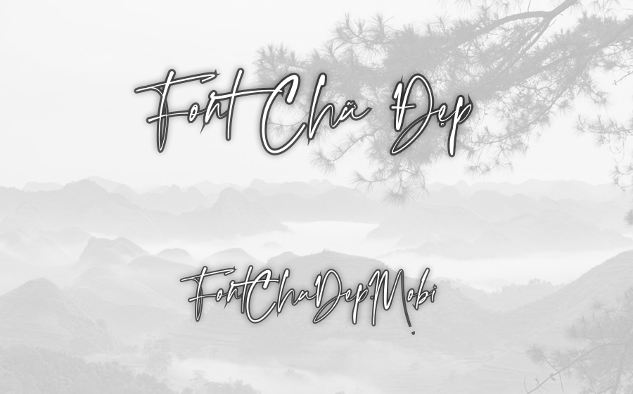 Font MTD The Moon Falls Việt Hóa