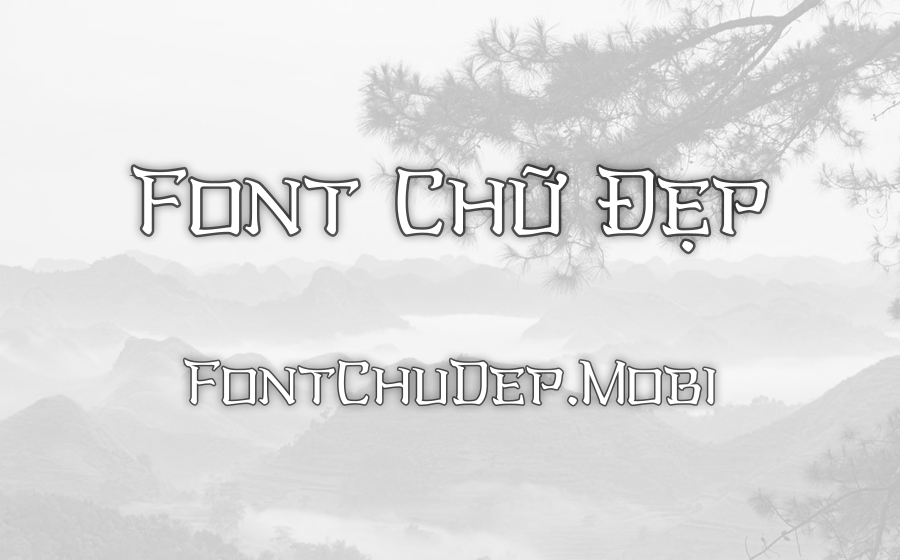 Font SVN Oriental Kaishu Style Nhật Bản Việt Hóa