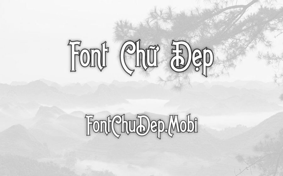 Font UTM Billhead 1890 Việt Hóa