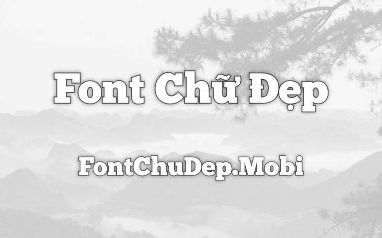 Font UTM Chunkfive Việt Hóa