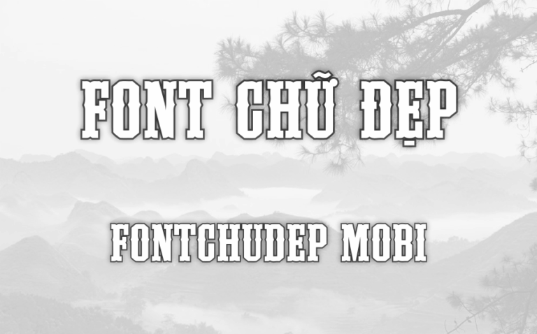 Font UTM Gunslinger Việt Hóa