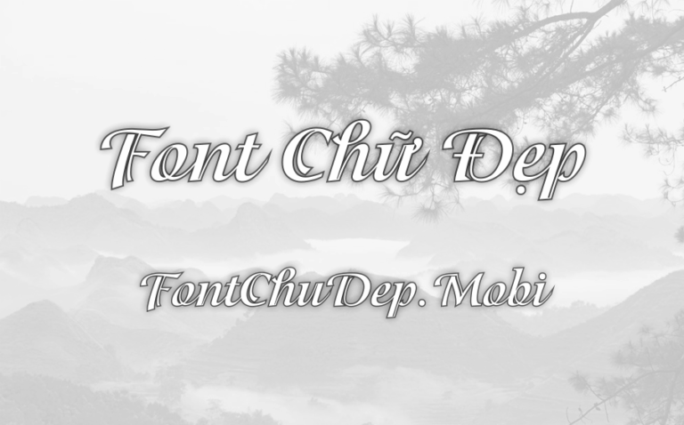Font UTM Isadora Việt Hóa