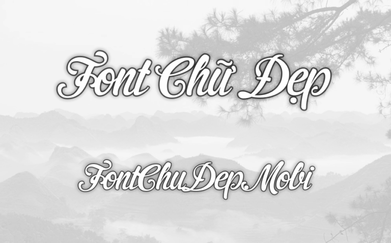 Font UVF Cider Script Việt Hóa