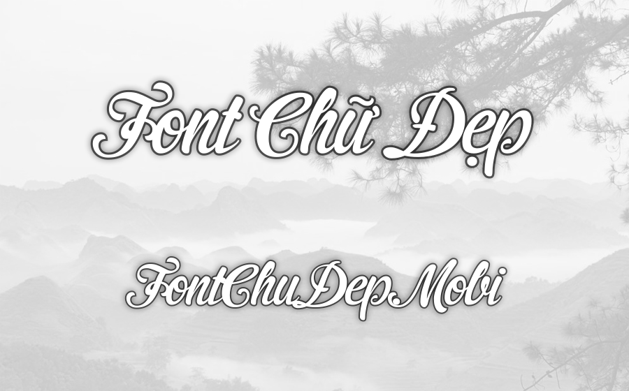 Font UVF Cider Script Việt Hóa