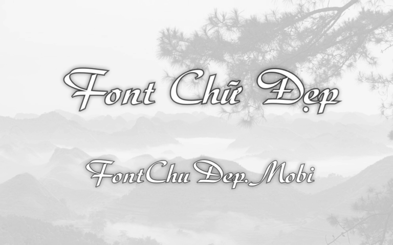 Font UVN Thu Tu Việt Hóa
